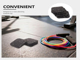 Noise Reducing Treadmill Pads Multi Rubber for Gym Shock Absorption Thick 8Pcs V1369-AZ3-W-19172