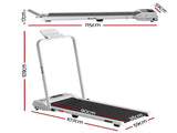 Everfit 3 in 1 Walking Pad Treadmill 12% Incline Foldable Under Desk Treadmills for Home Gym With TMILL-380H-2INC-L-WH