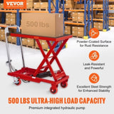 Hydraulic Lift Table Cart, 330lbs Capacity 28.5" Lifting Height, Manual Single Scissor Lift Table V952-DJYYSJPTCHS4NLPJYV0