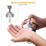 6 bathroom accessories, plastic bathroom set soap dispenser toothbrush holder, black V1370-AZ4-16618