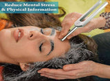 Tuning Forks Set 4 Pack 128Hz 256Hz 512Hz 528Hz with Hammer for Sound Healing Vibration Therapy V1188-TSQQ-13103-1