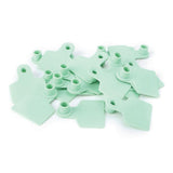 100x Cattle Ear Tags 6x7cm Set - Medium Green Blank Cow Sheep Livestock Label V238-SUPDZ-28211700695120