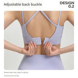 Blue XL Size One-piece sports bra with thin straps - Nylon - Fixed Cup, Adjustable Back Closure, V888-ELOSUNG56201-8
