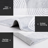 Artiss Rug 160x230cm Area Rug Washable Mat Large Carpet Faux Rabbit Fur Cyril FLR-FFUR01-160X230-WHBK