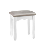 Artiss Dressing Table Stool Velvet Grey DRESS-D-STOOL-GY