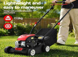 Giantz Petrol Lawn Mower 149cc 4 Stroke Hand Push 16in Grass Cutter Lawnmower MOWER-GAS41-RDBK
