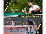 Fiberglass Pickleball Paddle Set - Multicolour Abstract Graffiti Design with White Edge and Grip, 2 V888-ELOSUNG57471