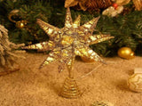 Christmas Star Tree Topper 3D Geometric Star Decorative LED Lights Battery Operated Beautiful Star V1294-YM0715-10327341