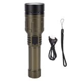 LED Flashlight 1500LM Super Bright 5 Modes Adjustable Focus USB C Rechargeable Flashlight with Lens V1294-YM0901-3119250088511