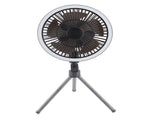 Portable USB Rechargeable Tripod Fan Outdoor Camping Tripod Fan for Outdoor Camping Tent Gray V1294-YM0703-3113230130811