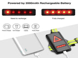 LED Chest Light with Reflective Vest, Night Running Gear with Rechargeable Battery V1263-JX-3872