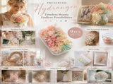 Champagne Gradient Preserved Hydrangea Craft Floral Bulk Kit 9 Boxes 5g Each V1221-XM-LB815-ZS19