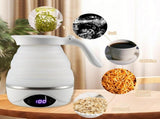 Foldable Electric Kettle with Handle 700ml Silicone Electric Kettle Touch Control Travel Kettle with V1192-AZ-W-11019