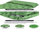 2pc Ultralight Inflatable Camping Sleeping Mat with Integrated Pillow - Waterproof 40D Nylon V888-ELOSUNG35940