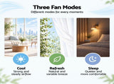 Devanti Tower Fan with Remote Control, 3 Speed 3 Mode 7.5h Timer, White TF-RC-01B-WH