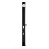 35L Solar Heated Shower, 195cm Showerhead Height Outdoor Shower, with Foot Faucet & Soap Box Rack, V952-TYNLYQHSPVCLYWFF3001V0