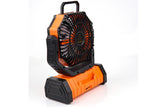 Portable Camping Fan with Light Large Capacity Outdoor Rechargeable Tent Fan - Orange V1308-DSZKI-16-1
