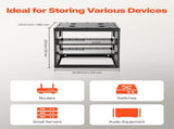 10U Open Frame Network Rack, 585 mm Depth, Wall Mounted or Floor Standing Server Rack, Heavy Duty 4 V952-KFSJJHS10UW2AL07C001V0