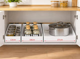 3 Pieces White Extended Pull Out Cabinet Organizer Set - Slide Out V888-ELOSUNG55298