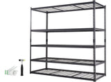 Storage Shelving Unit, 5-Tier Adjustable, 2000 lbs Capacity, Heavy Duty Garage Shelves Metal V952-XLZLKHJCL24DXIG4AV0