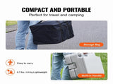 Portable Toilet for Camping with Carry Bag, RV Toilet with 3.2 Gal Waste Tank, Push-Button V952-DCX32GAL32GALYTV0V0