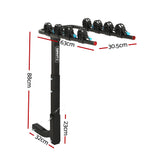 Giantz 4 Bicycle Carrier Rack Car Rear Hitch Mount 2" Towbar Foldable,Giantz 4 Bicycle Carrier CAR-BK-CARRIER-UTUBE4