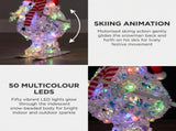 Christabelle 61cm Animated Skiing Snowman Christmas Light Up Display LED Outdoor Indoor Xmas Ya 112_SHE202