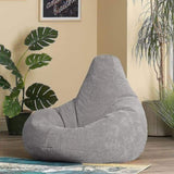 Jumbo Cord Beanbag Chair Cover Unfilled Large Bean Bag - Grey V63-842991