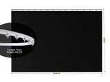Artiss Room Divider Curtain Ceiling Mounted Track Sets Flexible Black RD-D-254X213-BK