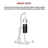 30kg Heavy Duty Boxing Punching Bag Solid Filled V63-819903