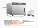 Electric Hot Box Food Warmer, 4-Tier Commercial Warming Cabinet with Water Tray, Single-Door and V952-XXSPBWJ4CDKBNMKK4001V3