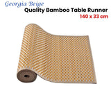 Georgia Beige Gold Bamboo Table Runner 140 x 33cm V442-JTC-TABLER-BAMBOOMAN2BE-BEIGE-RE