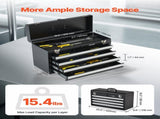 Metal Tool Box, 20.5-inch, Portable Metal Tool Box with 4 Drawers, Small Tool Chest with EVA Liners, V952-CTSBXSGJX20ILXNNKV0