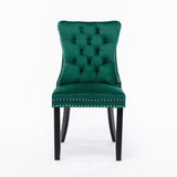 6x Velvet Dining Chairs- Green V226-SW1901GN-3