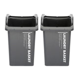 2 Set Stackable Multipurpose Laundry Basket Dark Grey V274-FT-NP-SLB2P-DGY