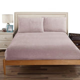 Ramesses Teddy Fleece Fitted Sheet Combo Set Dusty Pink King V442-KIT-FITTEDSS-TEDDYFLEECE-DUSTYPINK-KI