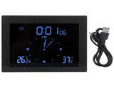 Digital Alarm Temperature Humidity Display Clock Indoor Table Timer Multifunctional for Household V1294-YM0718-3115200148111
