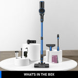 Cordless Vacuum Cleaner, 55Kpa/8 in 1 Powerful Suction Lightweight Vacuum Cleaner for Home, LED V1313-AU-A27D