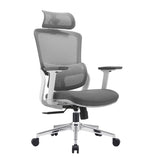 Elena High Back Fabric Seat Ergonomic Office Chair In Grey V369-A8616-R-GREY