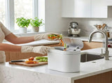 CARLA HOME 7L Automatic Trash Bin with Lid, Motion Sensor Garbage Can White V178-36560