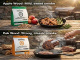 ASMOKE 4-Piece Premium Wood Pellet Variety Pack - Oak & Apple V642-XFAS-MIX-WO-PEL-AP-OAK-5LBSX4