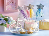 24 Pcs Glitter Star Magic Wand Princess Wand Fairy Angel Star Stick with Ribbon for Girl Kid V1258-DP02-C-2738