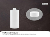 Kitchee 10x 500ml Natural HDPE Round Bottle 28/410 Caps - Empty Plastic Food Storage V238-SUPDZ-30342772785232