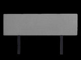 Linen Fabric Queen Bed Deluxe Headboard Bedhead - Night Ash V63-839601