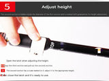Red Foldable Hiking Poles with White Carry Bag - Aluminium Alloy Trekking Sticks - External Lock, V888-ELOSUNG56256-2