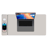 Laser Wireless Charging Desk Mat Grey V1031-WC-MATG-808