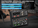 2 Channels Mini USB Mixer Professional Portable Audio Interface Sound Card Console for Guitar V1370-AZ4-07735