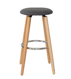 2 Cotton/Steel Modern Padded Barstools V196-BS1246G