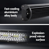 Giantz LED Driving Light 28 Inch Flood Spot Light Bar Driving Lamp Offroad Truck CAR-DL-LED-BAR-28-BK