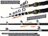 Proberus fishing rod reel set, including spinning reel, 1.8-meter fishing rod, fishing line, V1102-HEYJ-005